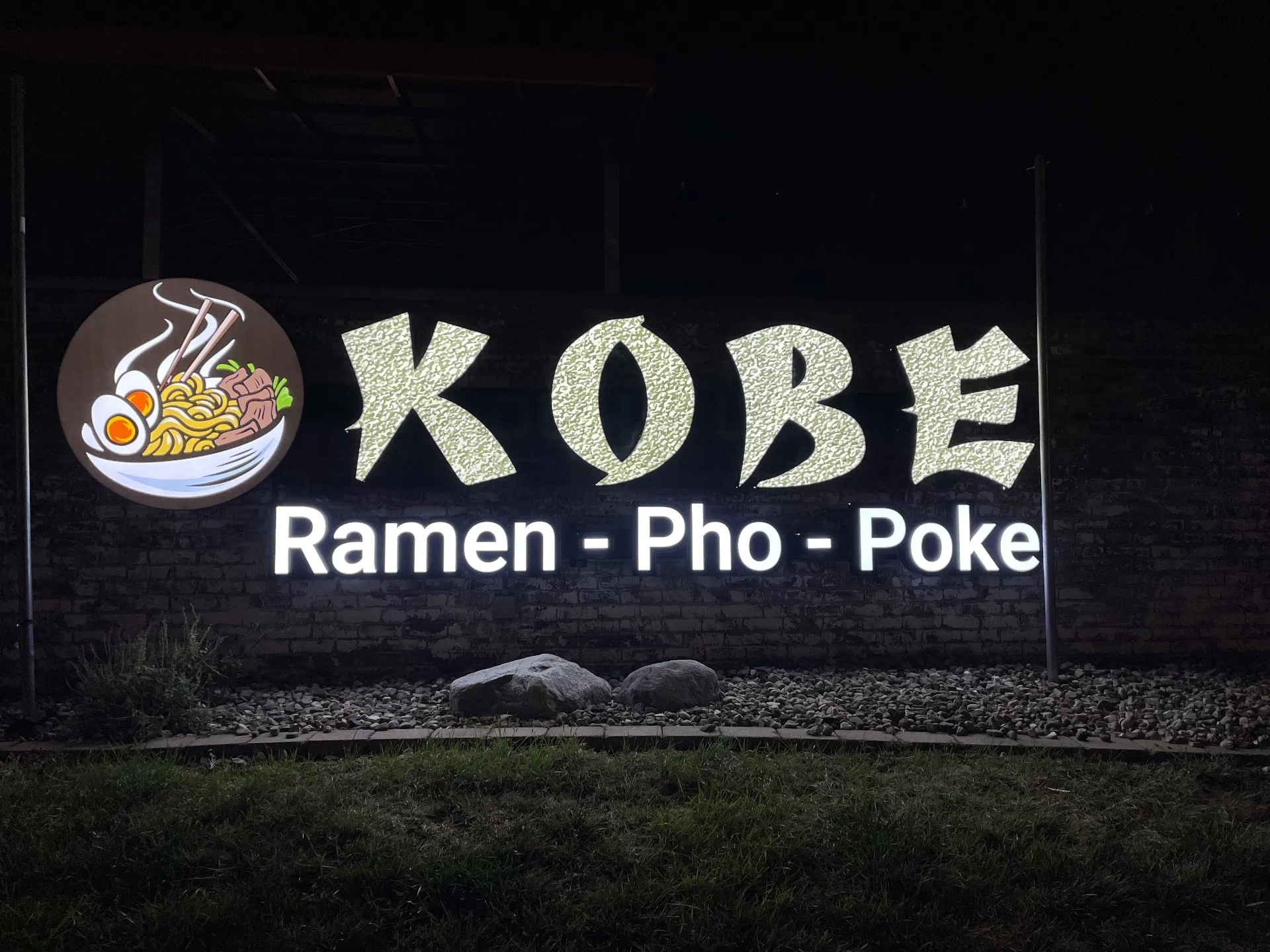 Kobe Ramen — Illuminated channel letters