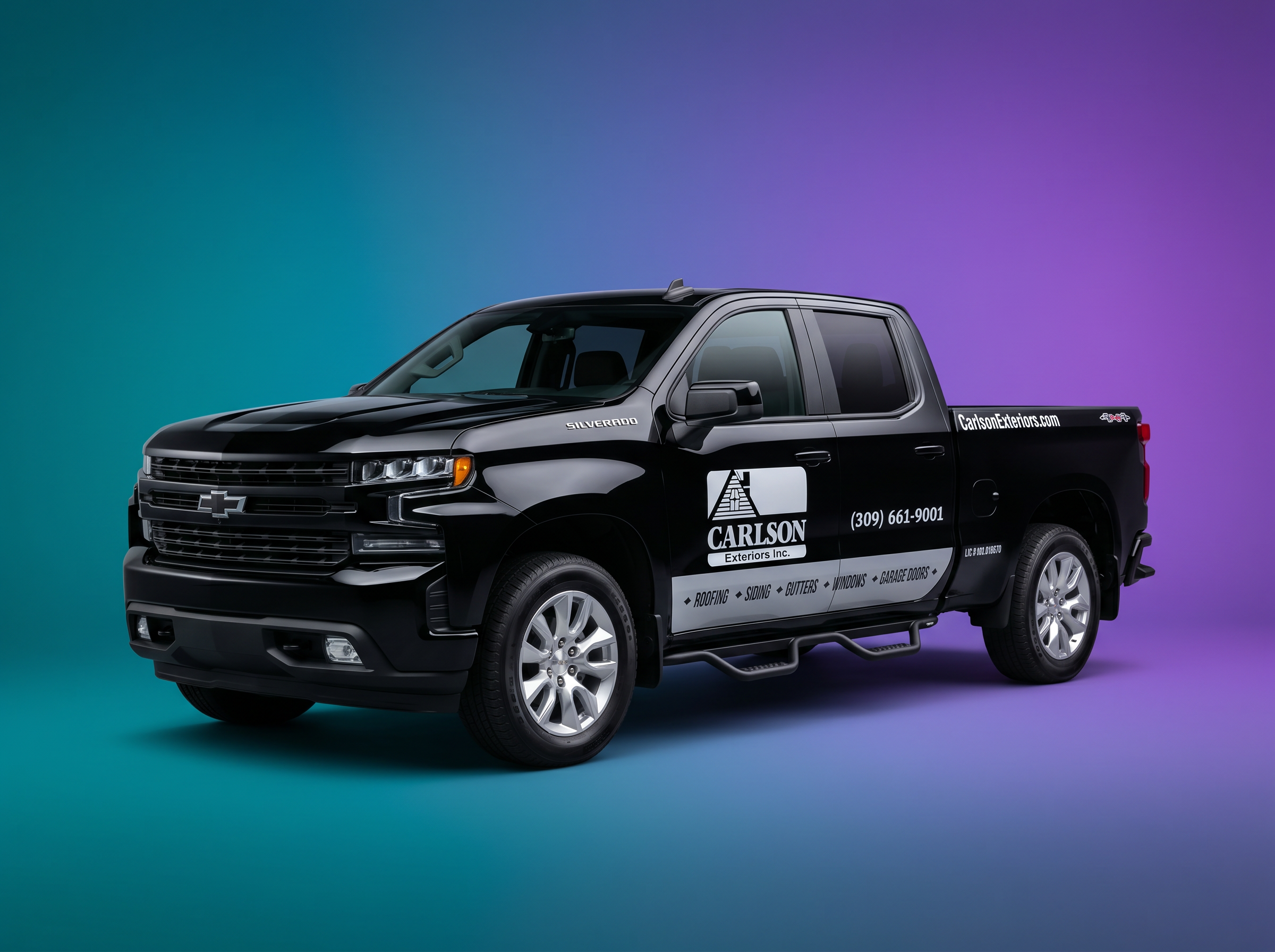 Carlson service fleet vehicle wrap