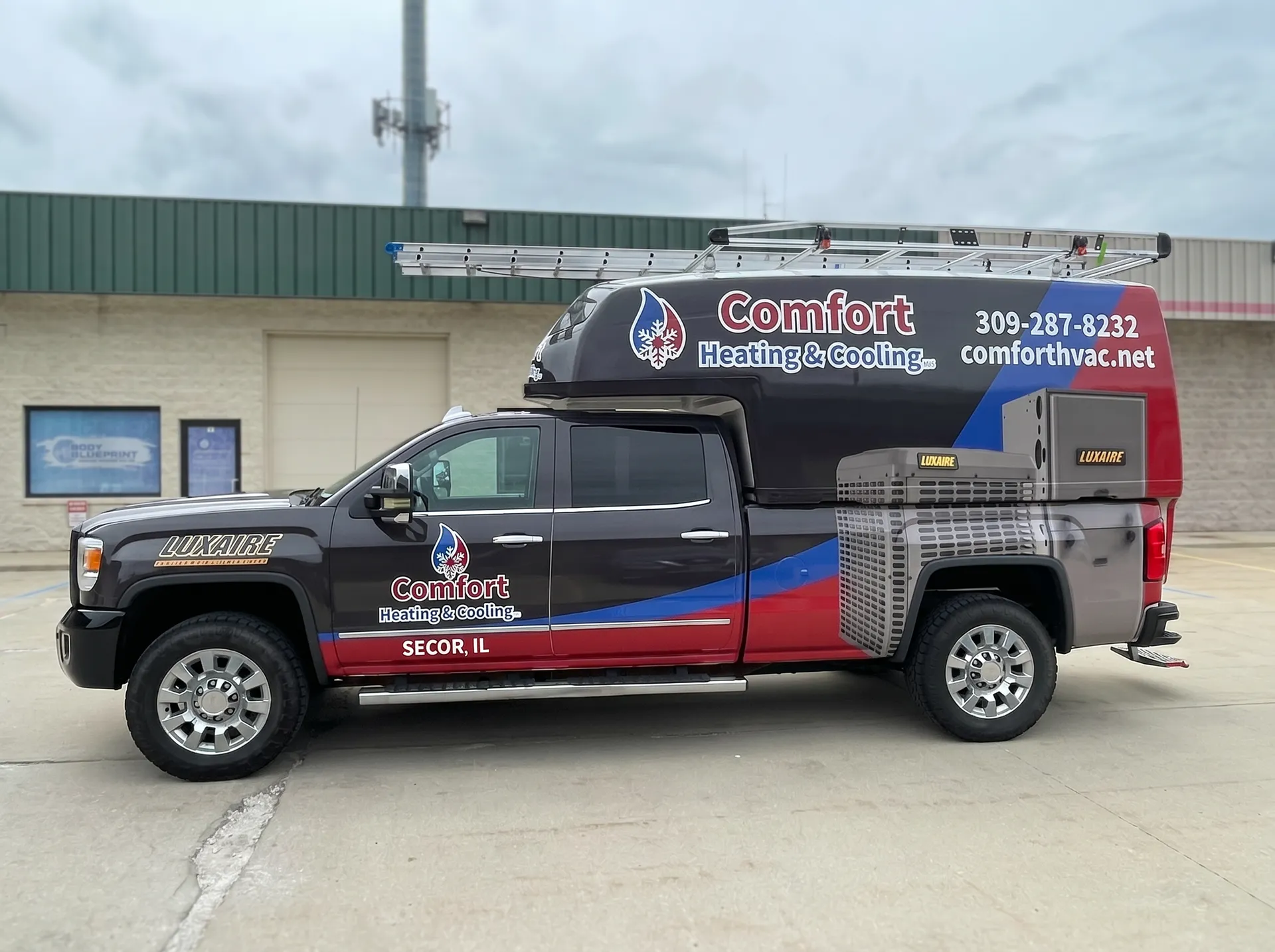 Comfort Heating & Cooling — HVAC service body wrap