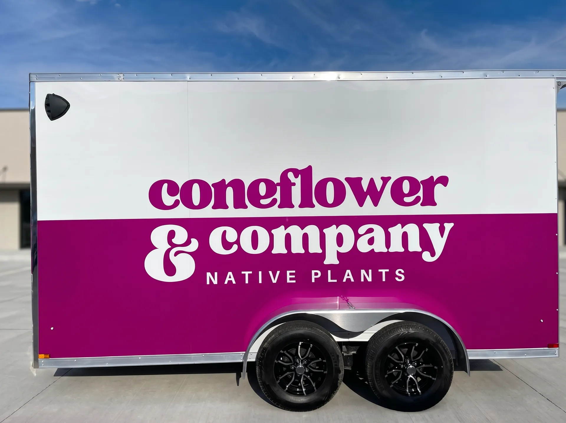 Coneflower & Company — Native plant trailer branding