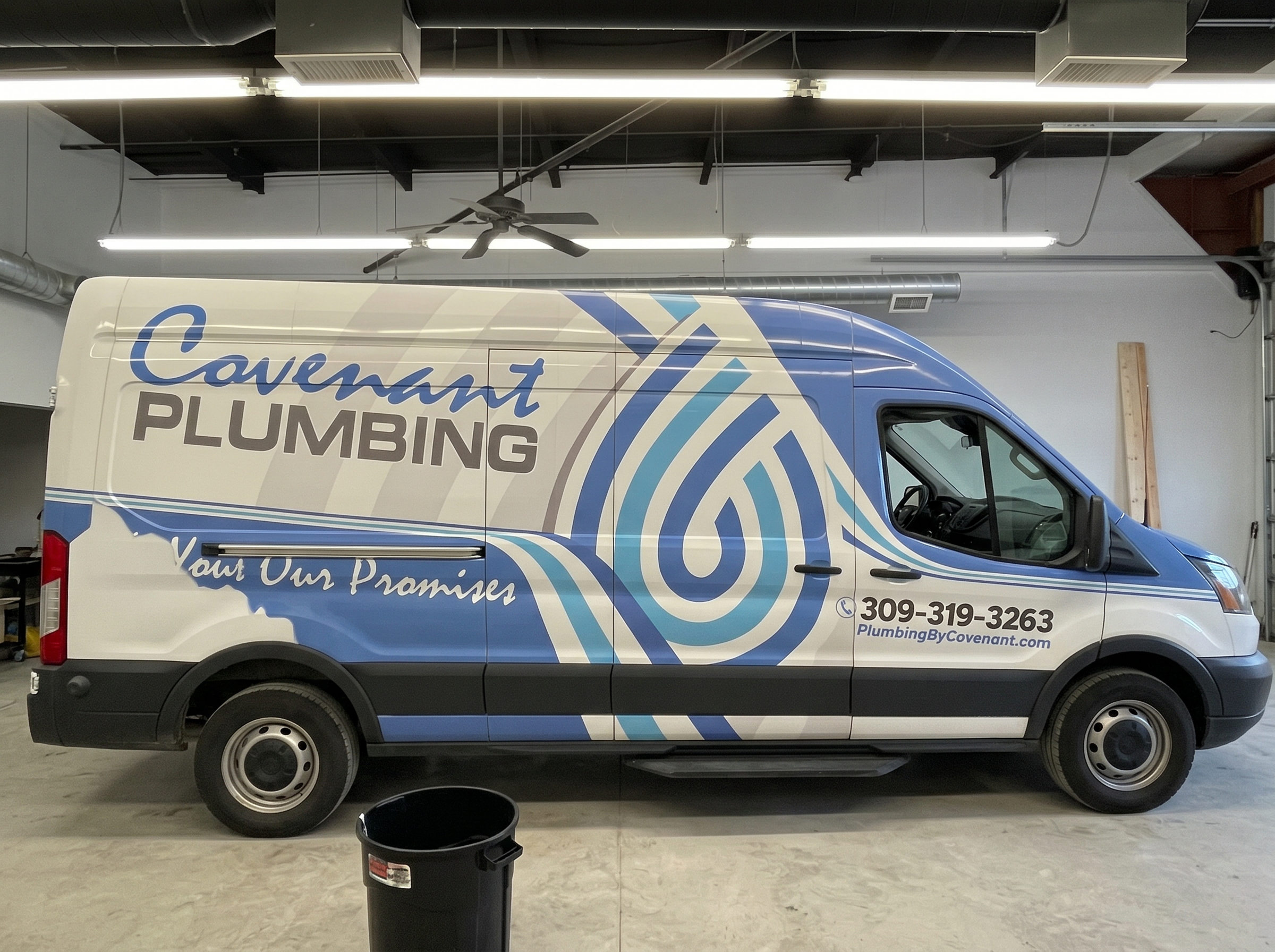 Covenant Plumbing fleet van wrap