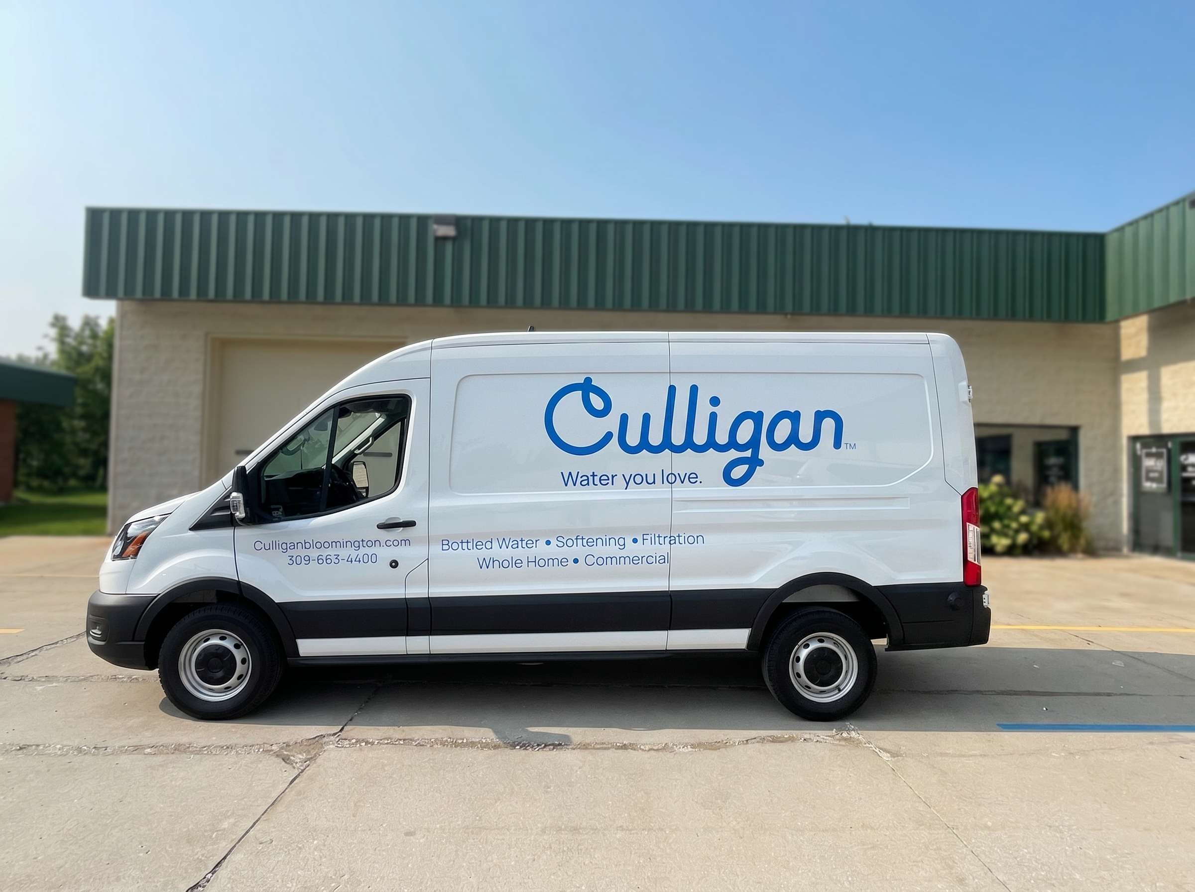 Culligan service truck fleet branding