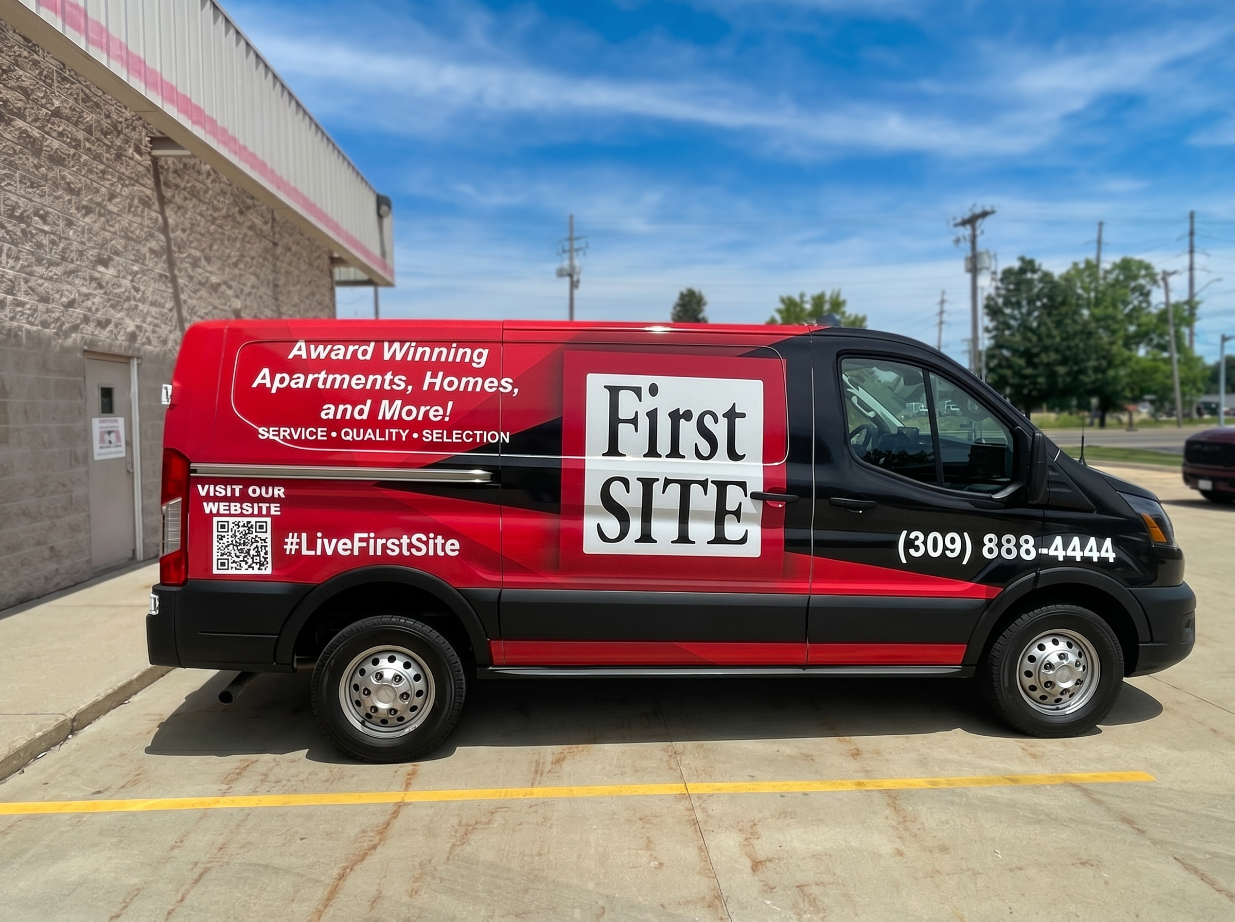 First Site property management fleet van wrap