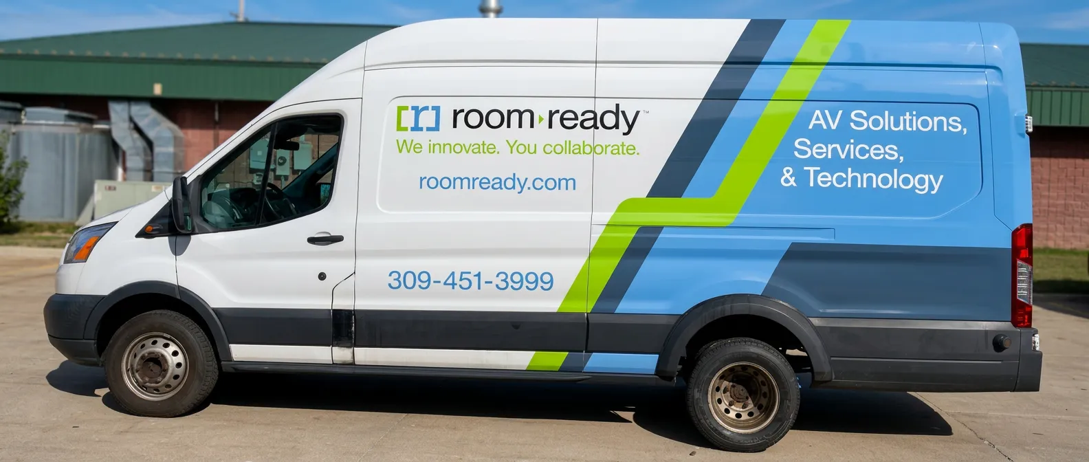 Room Ready — AV solutions service van wrap