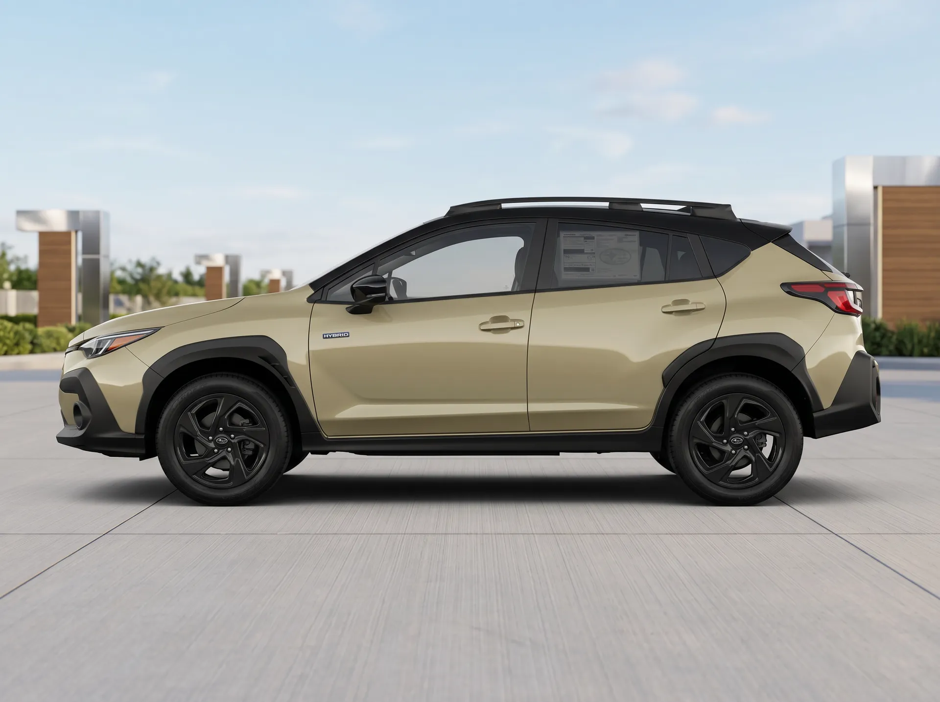 Private client — Khaki Subaru Tuxedo blackout restyle