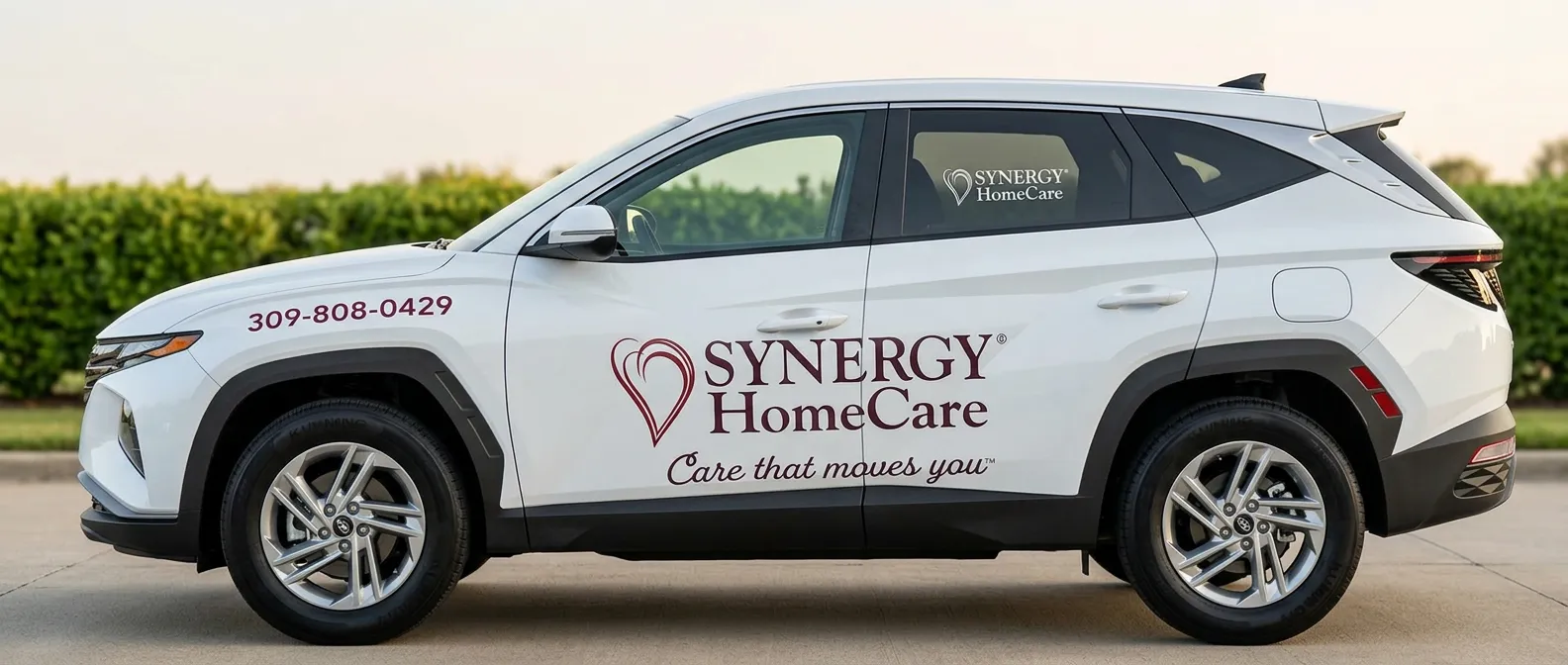 Synergy HomeCare — Branded care-service SUV graphics